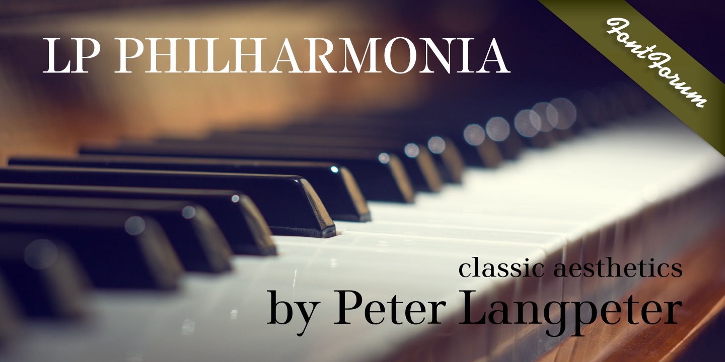 Schriftart LP Philharmonia